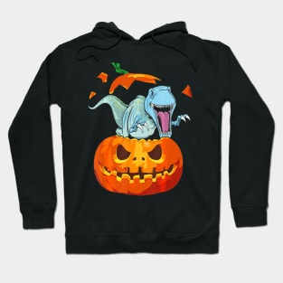 Dinosauria Pumpkin Halloween TShirt Funny Gift For Men Women Hoodie